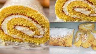 Easy and Tasty Swiss Roll recipe/ Mango Swiss Roll/ Theelus Home screenshot 4