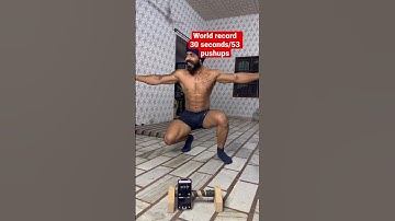 ⭐️World record/ 30 second de vich kine pushups hoye c tuhanu ki lagda ??