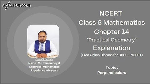 Class 6 Maths Chapter 14 Practical Geometry (Perpendicular bisector of a line segment)