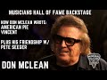 Capture de la vidéo Don Mclean: How He Wrote American Pie, Vincent And His Friendship With Pete Seeger. Part One