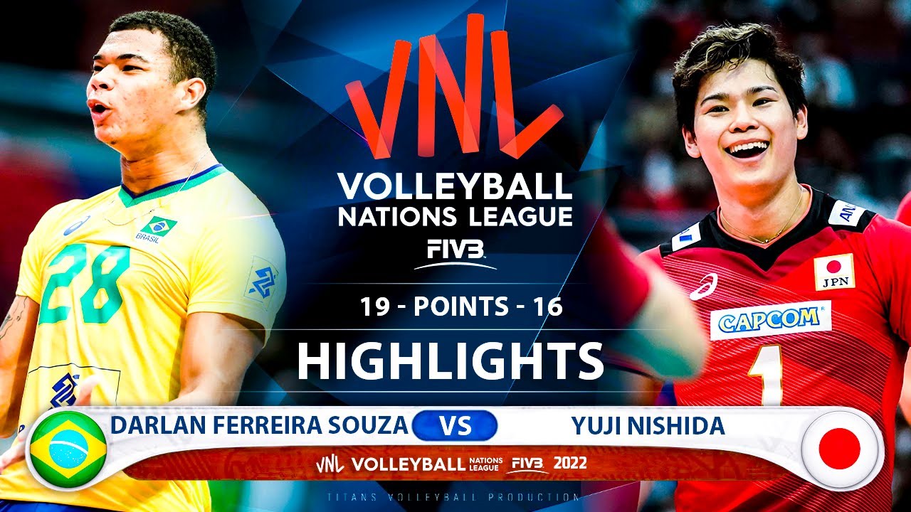 Darlan Ferreira Souza vs Yuji Nishida | Brazil vs Japan | Highlights | Men's VNL 2022 (HD) Darlan Ferreira Souza vs Yuji Nishida | Brazil vs Japan | Highlights | Men's VNL 2022 (HD)