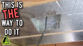 how to insulate a cold roof with down lights