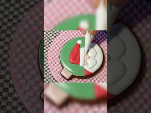 Новогодние пряники 🎅 для начинающих. Подробный урок на канале #росписьпряников #christmascookies