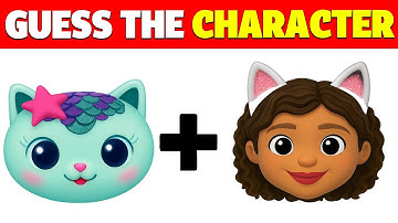 Guess The EMOJI Quiz🤔! |🧸🏠 GABBY’S DOLLHOUSE MOVIE CHARACTERS | Pandy Paws, Mercat