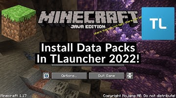 How To Install Data Packs In TLauncher 2022