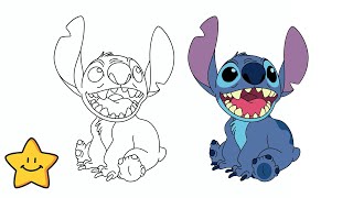 HOW TO DRAW STITCH EASY