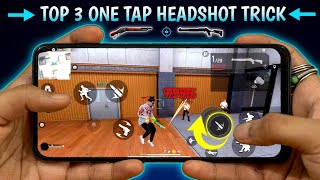 Fastest One Tap Headshot Trick Handcam [ Secret ] New Headshot Trick Free Fire '