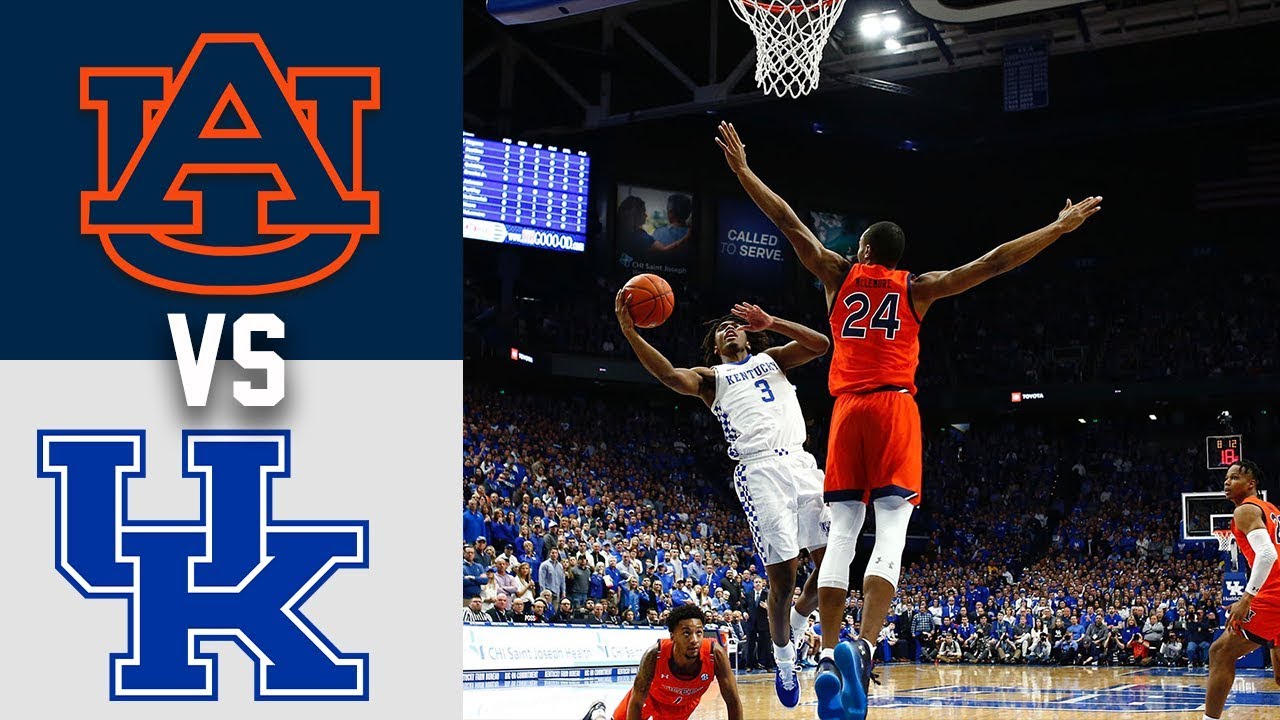 #15 Auburn vs #8 Kentucky Highlights 2020 College Basketball