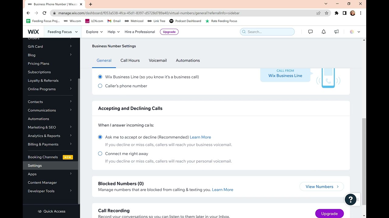 Mastering Wix Business Phone Number Settings: Control and Customize Your Communication
