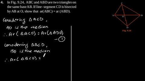 CBSE Class-9 Maths NCERT solution - Areas of Parallelograms and Triangles - Exercise 9.3 - Problem 4