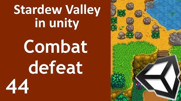 Stardew Valley like Game in Unity Episode 44 Combat player getting defeated