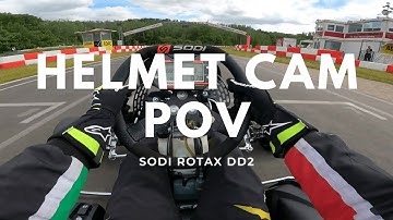 Onboard Helmet Camera at Kerpen | Rotax Max DD2