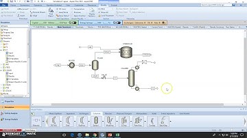 Set up of a Distillation Column Model RadFrac in Aspen Plus (Lec 017)