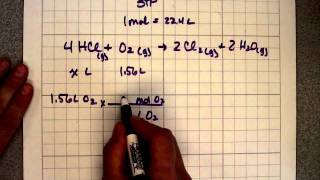 Volume volume conversions using stoichiometry chemistry