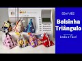 DIY Bolsinha Triângulo - English Subtitles - DIY Triangle Pouch - Free Pattern