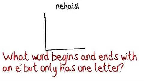 What word begins and ends with an 'e' but only has one lett