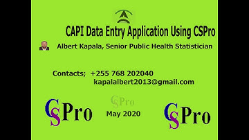 #CSPro for Beginners #Video 05 CSPro Forms Creation in SWAHILI