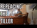 Replacing the Tiller. How to repair a rudder. Find Huon Pine