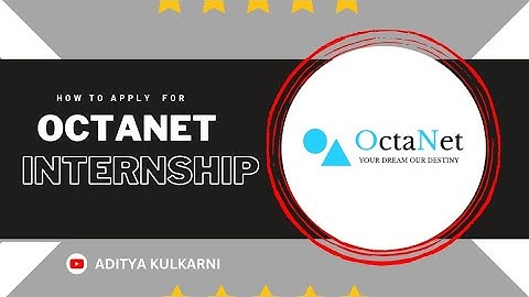 How to apply for Octanet virtual internship 2023 | Aditya Kulkarni