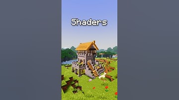 Minecraft Vanilla vs Shaders: A Graphics Comparison #shorts #minecraft #memes