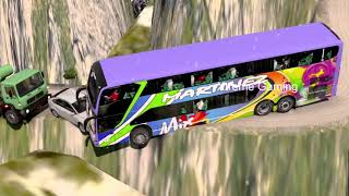 Beautiful Bus Driving At Most Dangerouse Roads | Deadliest Roads | Infernal Roads Part 10