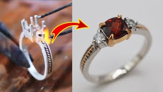 how to make $100 engagement ring for women - handmade jewellery