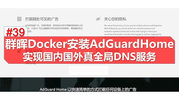 群晖 docker 安装 AdGuardHome 国内 国外 全局科学上网 全局DNS正确设置 防污染 防劫持 科学上网无忧 光速上网