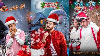 Merry Christmas Photo Editing | PicsArt Christmas Photo Editing Tutorial screenshot 3