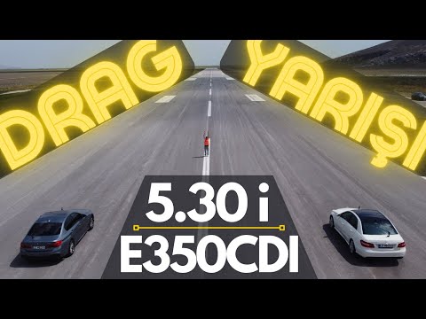 MERCEDES E350CDI vs. BMW 530i G30 | Benzinli vs. Dizel | DRAG YARIŞI