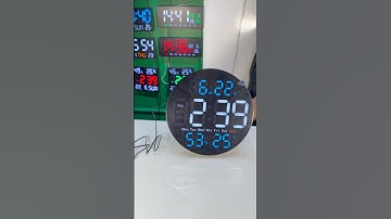Modern Round LED Wall Clock with Temperature, Humidity & Remote | DS-5501 Unboxing & Setup