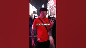 IS HE SMARTER THAN A 5TH GRADER? #shorts #funny #viral #areyousmarterthana5thgrader #publicinterview