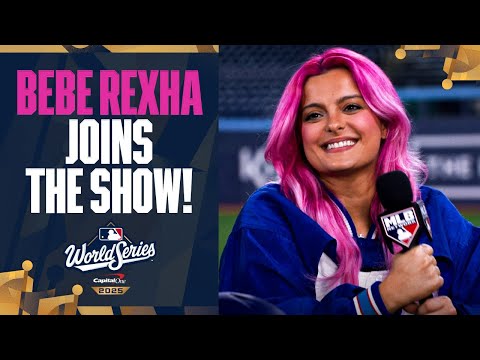 Superstar Bebe Rexha talks about performing the National Anthem ahead of the World Series! 🎤