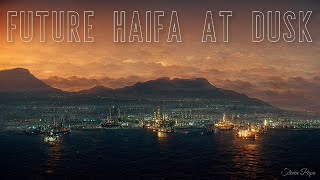 Future Haifa at Dusk