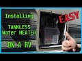 Tankless Water Heater install // Camper Van Life must have // BEST Rv Upgrade