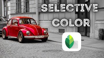 SELECTIVE COLOR in Snapseed Tutorial I Color Splash Effect (Instagram) [iOS & Android]
