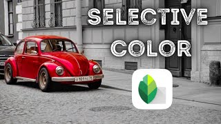 SELECTIVE COLOR in Snapseed Tutorial I Color Splash Effect (Instagram) [iOS & Android] screenshot 1