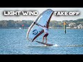 How to get up in light wind  wing foiling