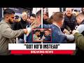 Islamist Bully THROWS Drink at Tommy Robinson, Only to Get KO'D