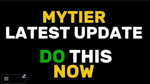 💥 Mytier Airdrop update: Migrate Your account + all You should do