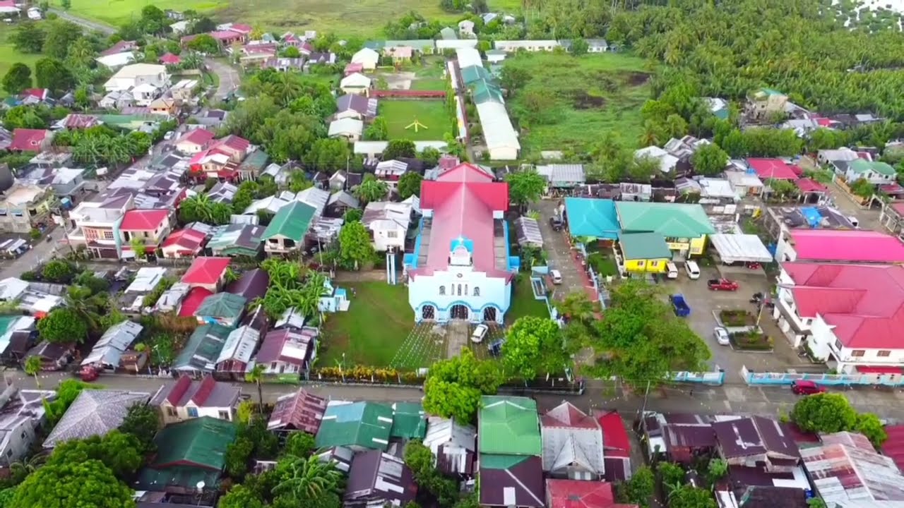 AERIAL VIEW, BEAUTIFUL TOWN OF ROSARIO N.SAMAR