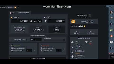 Bitsler.com Script Bot (V10.0) 2017 100% Auto Pilot 1 BTC en 1 hora ... 009