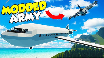 DESTRUCTIBLE PLANE VS MODDED AI ARMY! - Stormworks DLC AI Army mod #stormworks #youtube #gaming