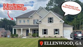 Living In Ellenwood GA Palm Springs Manor Model Home Tour Thomas Plan Atlanta New Homes