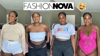 Fashion Nova Curve loungewear  try on haul