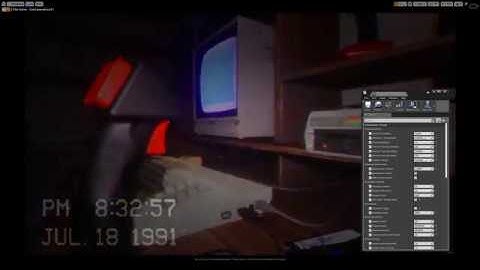 Unreal Engine Animated CRT VCR Effects - Post Process Material Adjustments