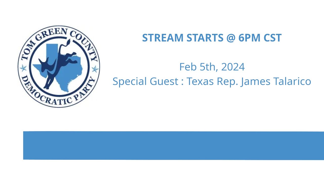 Rep. James Talarico Tom Green County Democratic Party Feb 5, 2024(03)