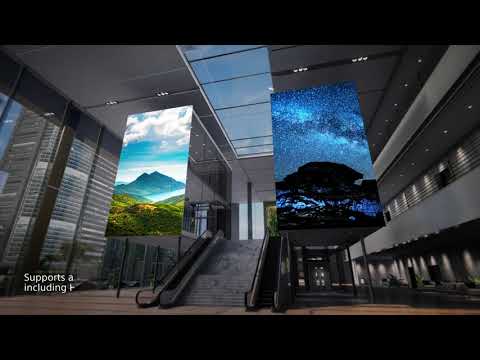 Sony's new “Crystal LED” modular direct view display systems