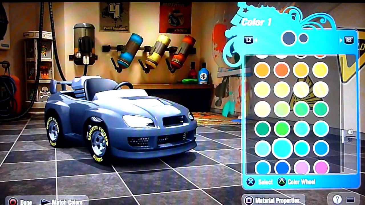 ModNation Racers Customization gameplay 2 - YouTube