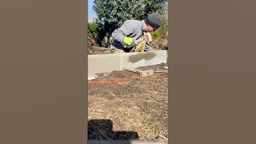 One Curb, Perfect Line 🚧  #construction #paving #satisfying #works #diy #landscape