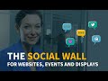 Social media wall for your website event or display